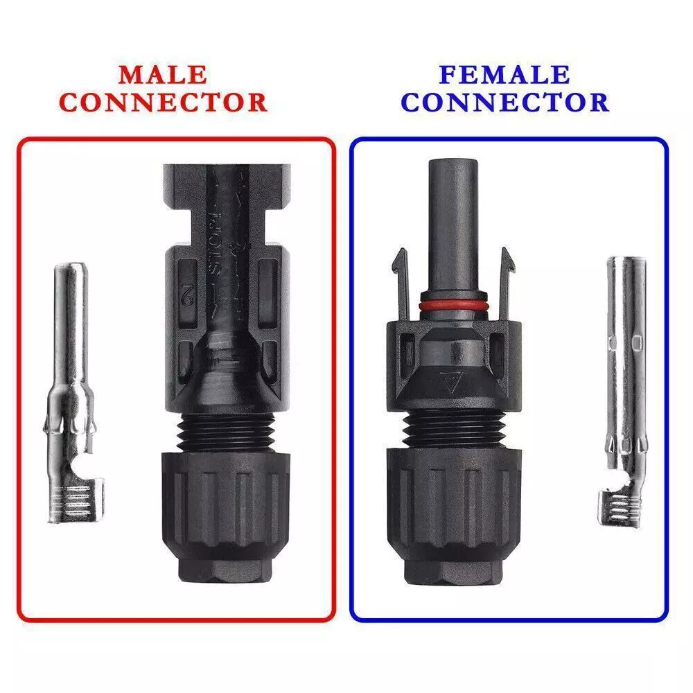 Solar kabelconnectoren – set male/female voor zonnepanelen