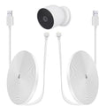 Oplaadkabel voor Google Nest Cam – plat, 6 m, weerbestendig, set van 2
