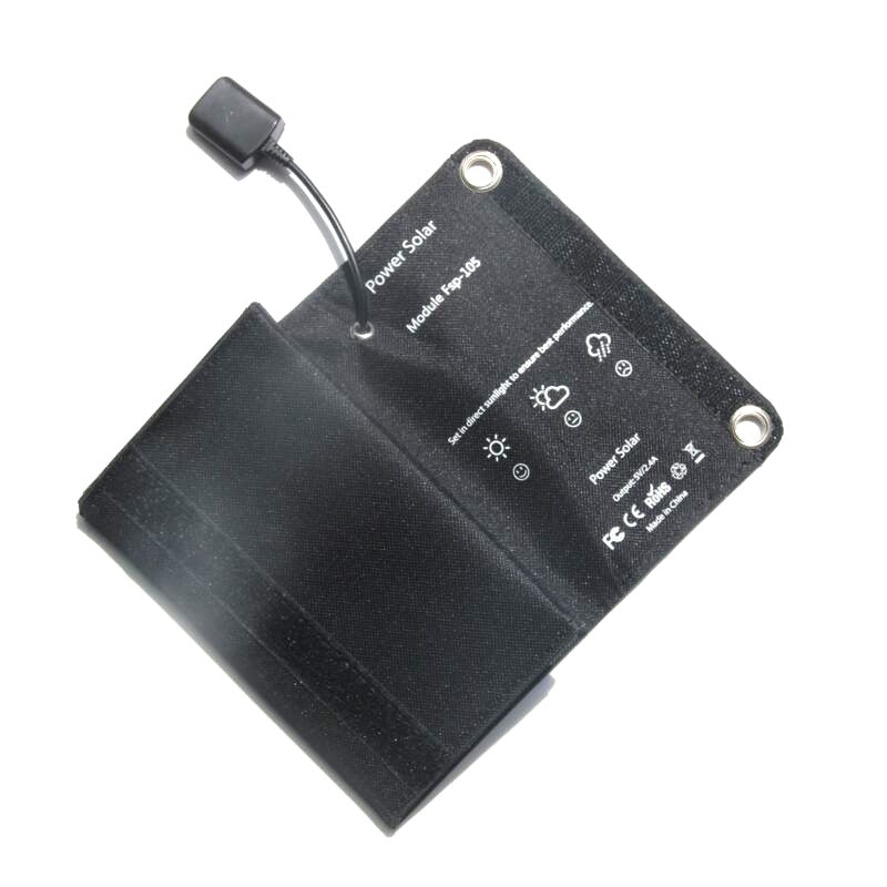 Opvouwbaar zonnepaneel 10W met USB – laadt je telefoon in de zon