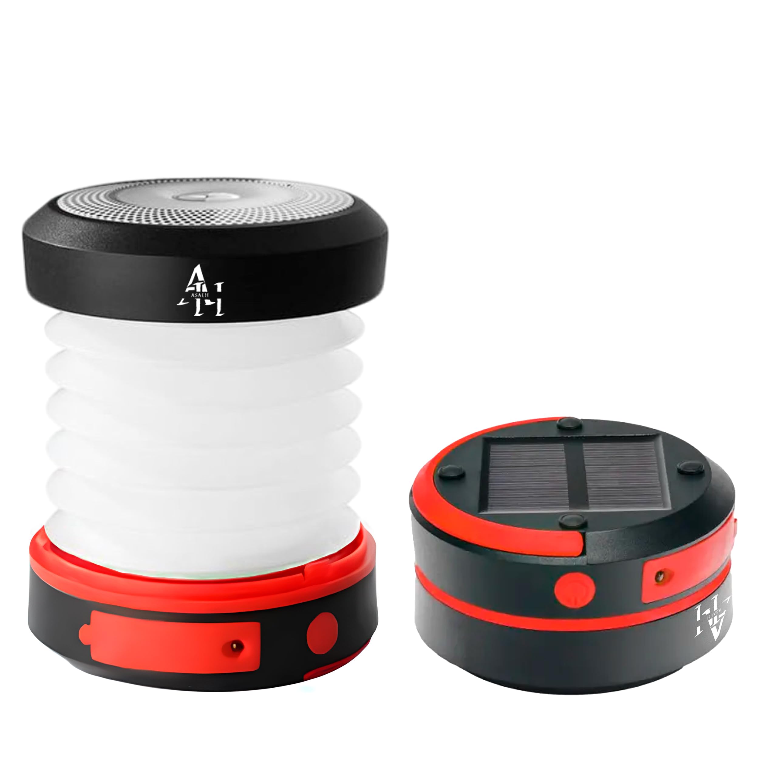 Opvouwbare campinglamp op zonne-energie – USB-C, SOS & powerbank
