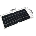Draagbaar zonnepaneel 6V met USB – 300 × 145 mm