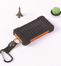 Solar powerbank 10.000 mAh met kompas – waterdicht, met LED-lamp