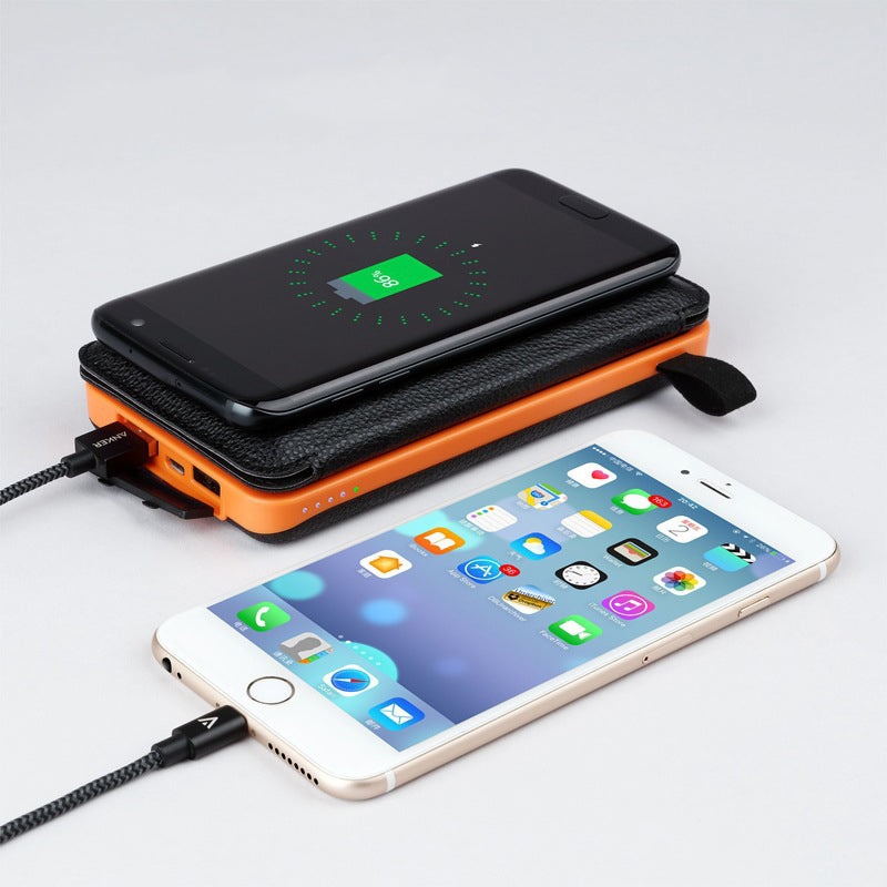 Opvouwbare solar powerbank 10.000 mAh – 2, 3 of 4 zonnepanelen, draadloos laden