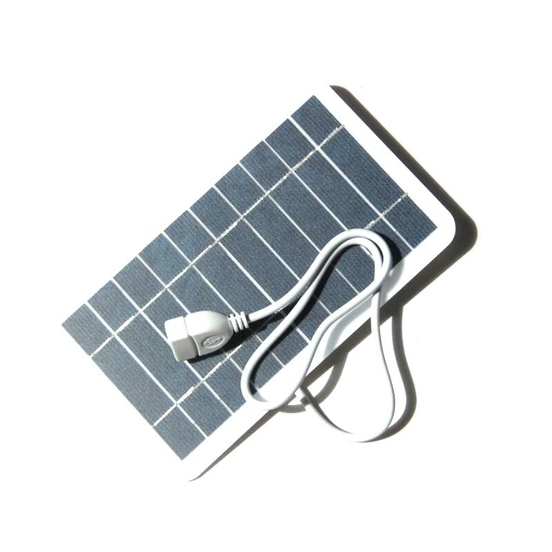 Mini zonnepaneel 2W met USB (5V)