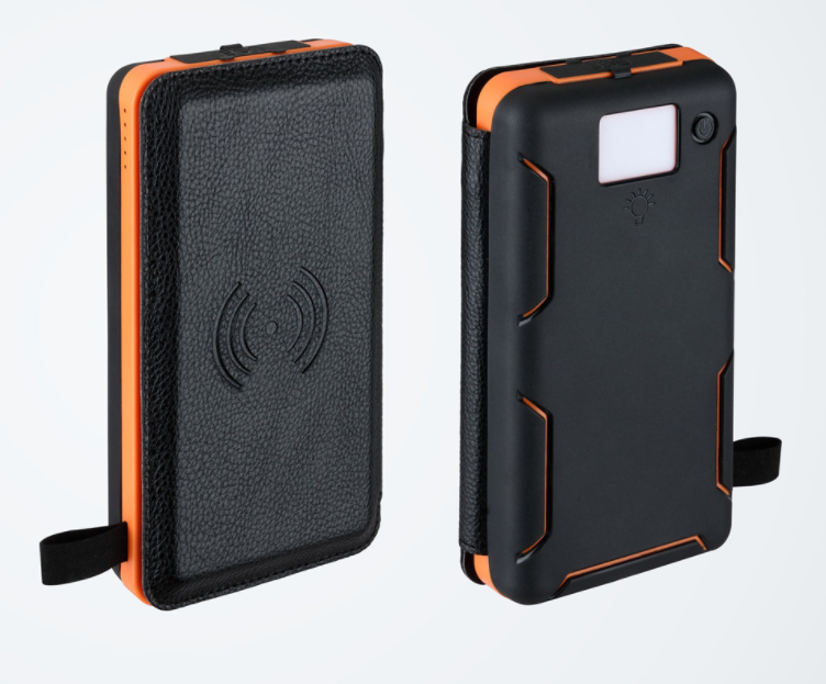 Opvouwbare solar powerbank 10.000 mAh – 2, 3 of 4 zonnepanelen, draadloos laden