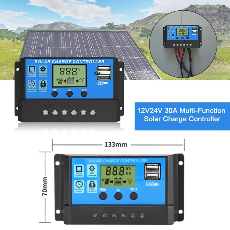 MPPT-laadregelaar 12V/24V – 60A of 100A