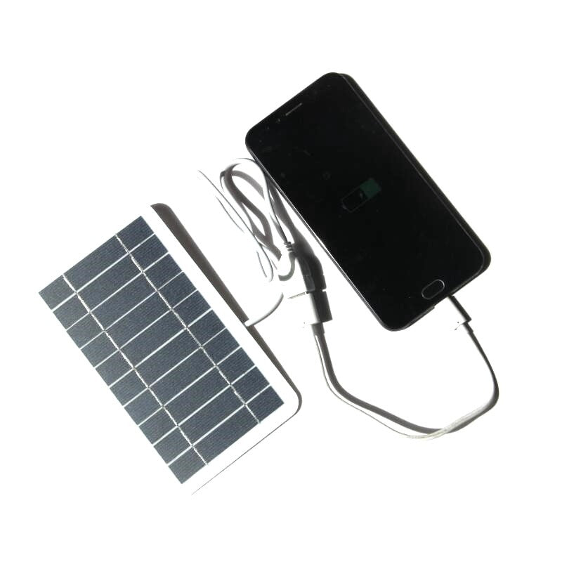 Mini zonnepaneel 2W met USB (5V)