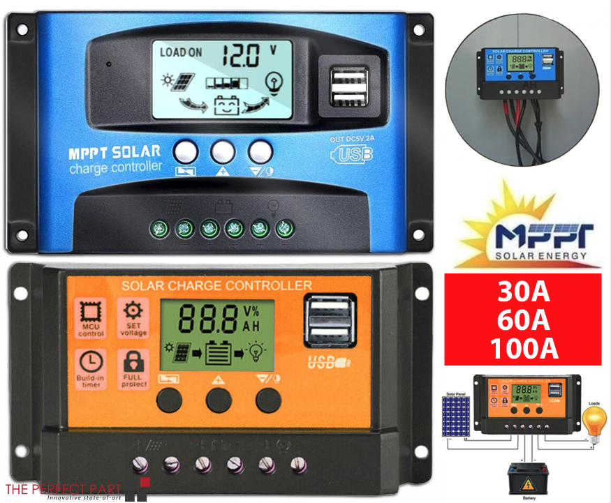MPPT-laadregelaar 12V/24V – 60A of 100A