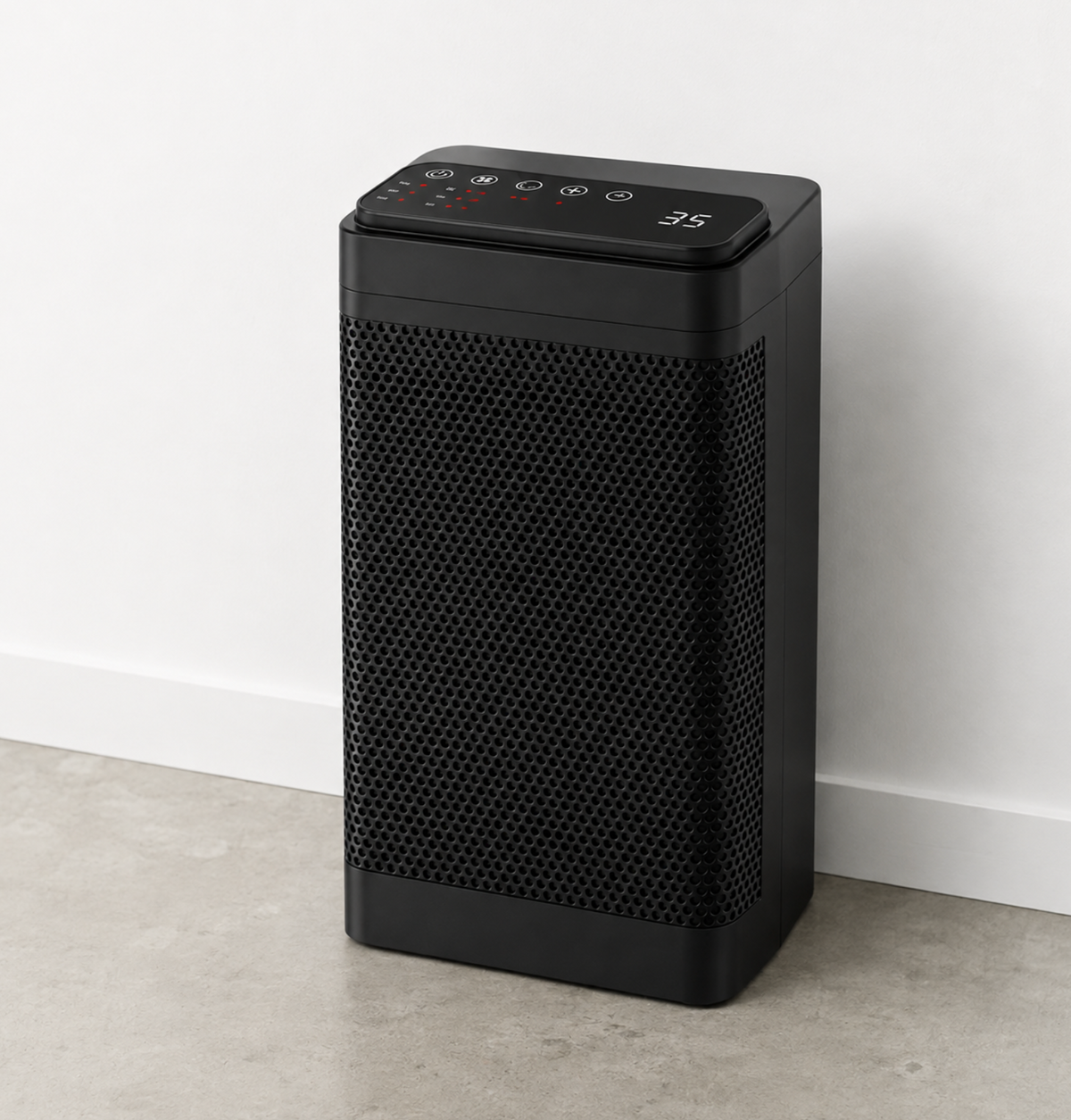 PTC-keramiekkachel voor bureau – tot 1500W met afstandsbediening