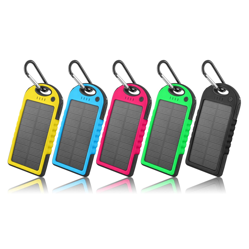 Solar powerbank 5.000 mAh – set van 2, dubbele USB