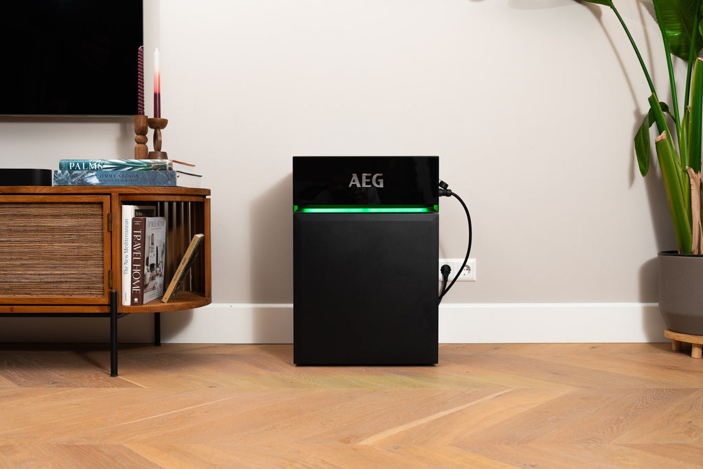 AEG Solarcube in de woonkamer
