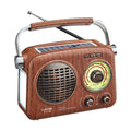 Retro noodradio met zonnepaneel – AM/FM/kortegolf, bluetooth & zaklamp