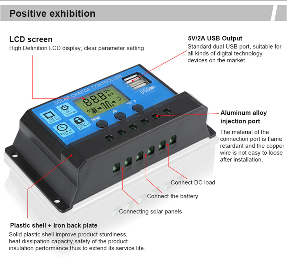 MPPT-laadregelaar 12V/24V – 60A of 100A