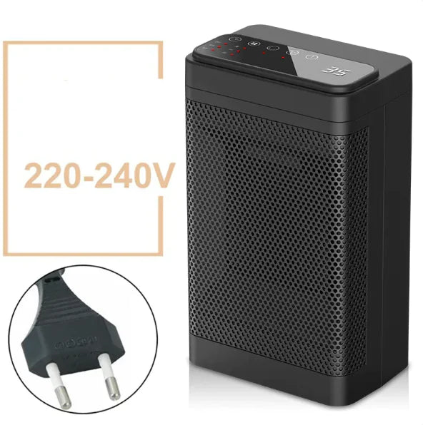 PTC-keramiekkachel voor bureau – tot 1500W met afstandsbediening